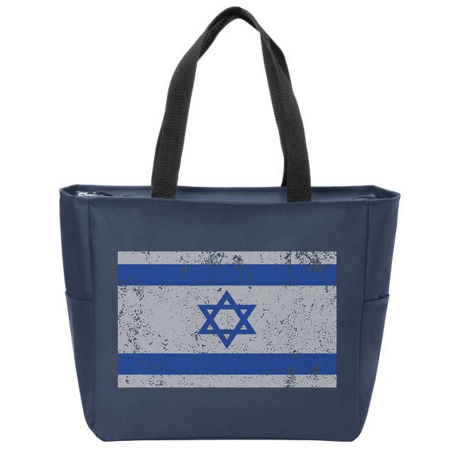 Israeli Flag Israel Jewish I Stand With Israel Zip Tote Bag