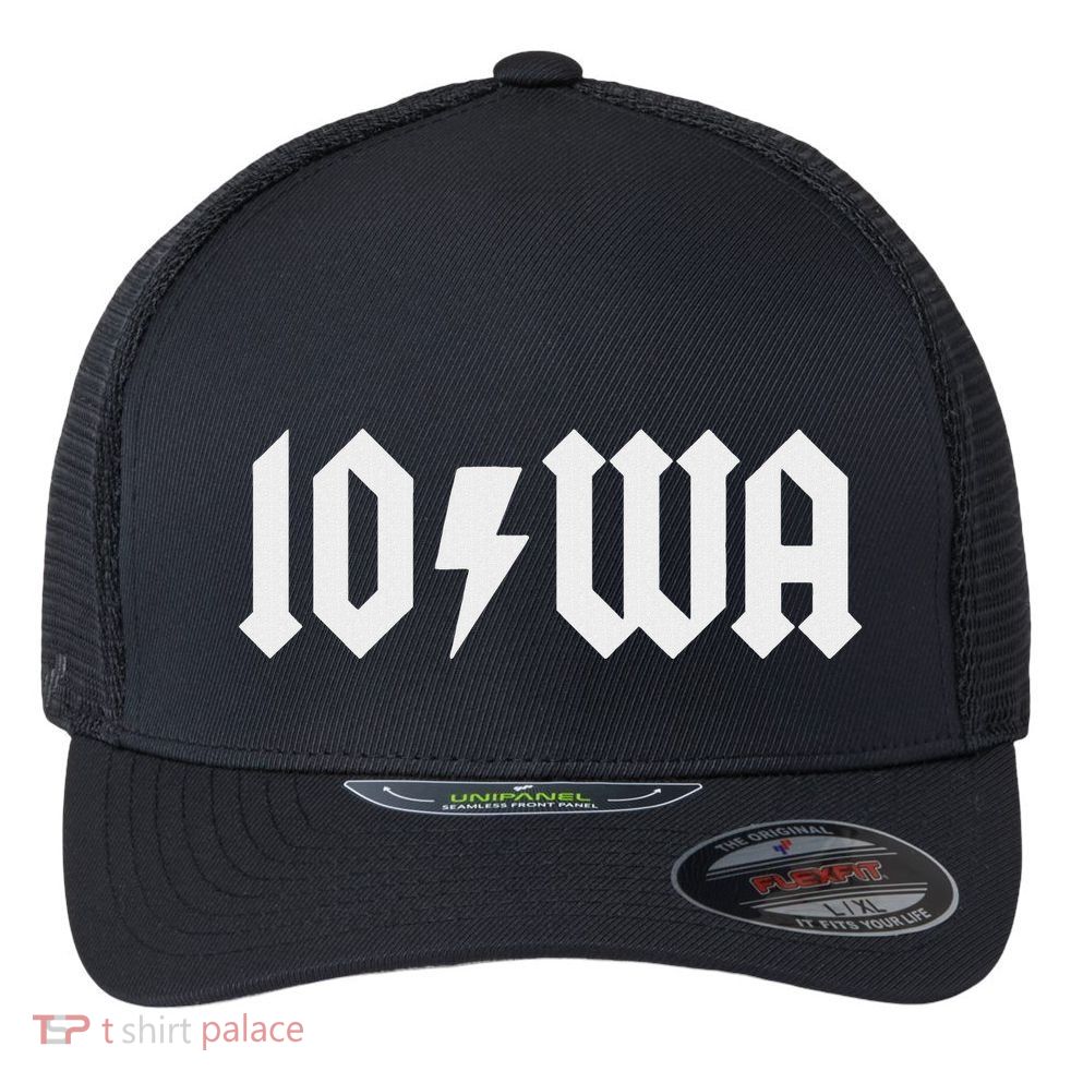 Iowa Funny Iowa Flexfit Unipanel Trucker Cap