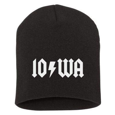 Iowa Funny Iowa Short Acrylic Beanie