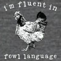 Im Fluent In Fowl Language Funny Chicken Mom Farmhouse Wool Snapback Cap