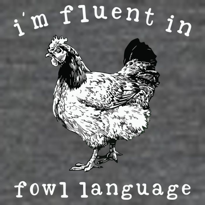 Im Fluent In Fowl Language Funny Chicken Mom Farmhouse Wool Snapback Cap