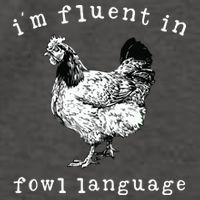 Im Fluent In Fowl Language Funny Chicken Mom Farmhouse Vector Backpack