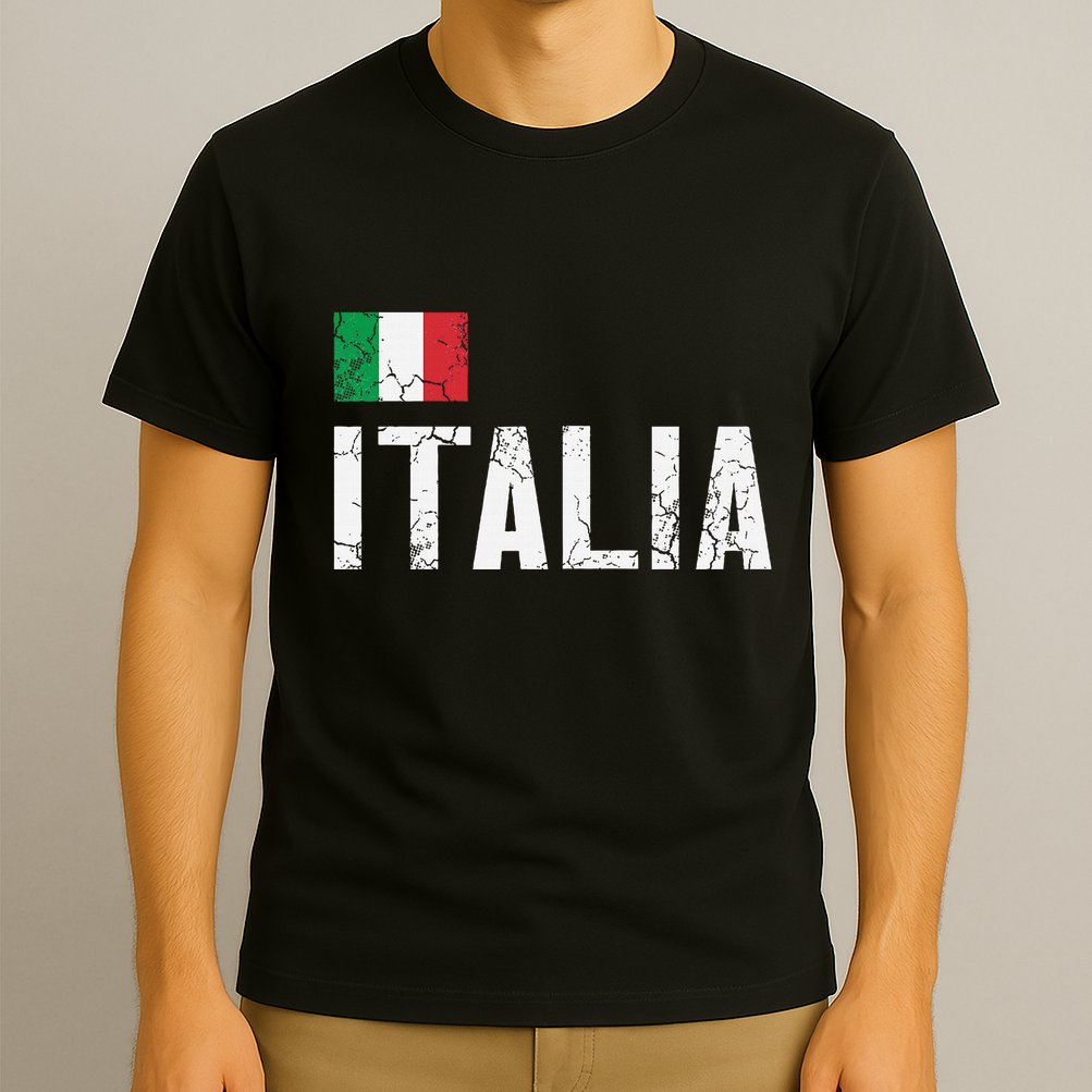 Italia Flag Italian Italy Family Heritage Design T-Shirt