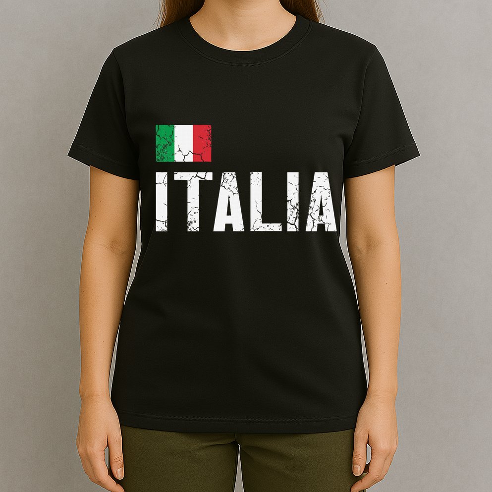 Italia Flag Italian Italy Family Heritage Design T-Shirt