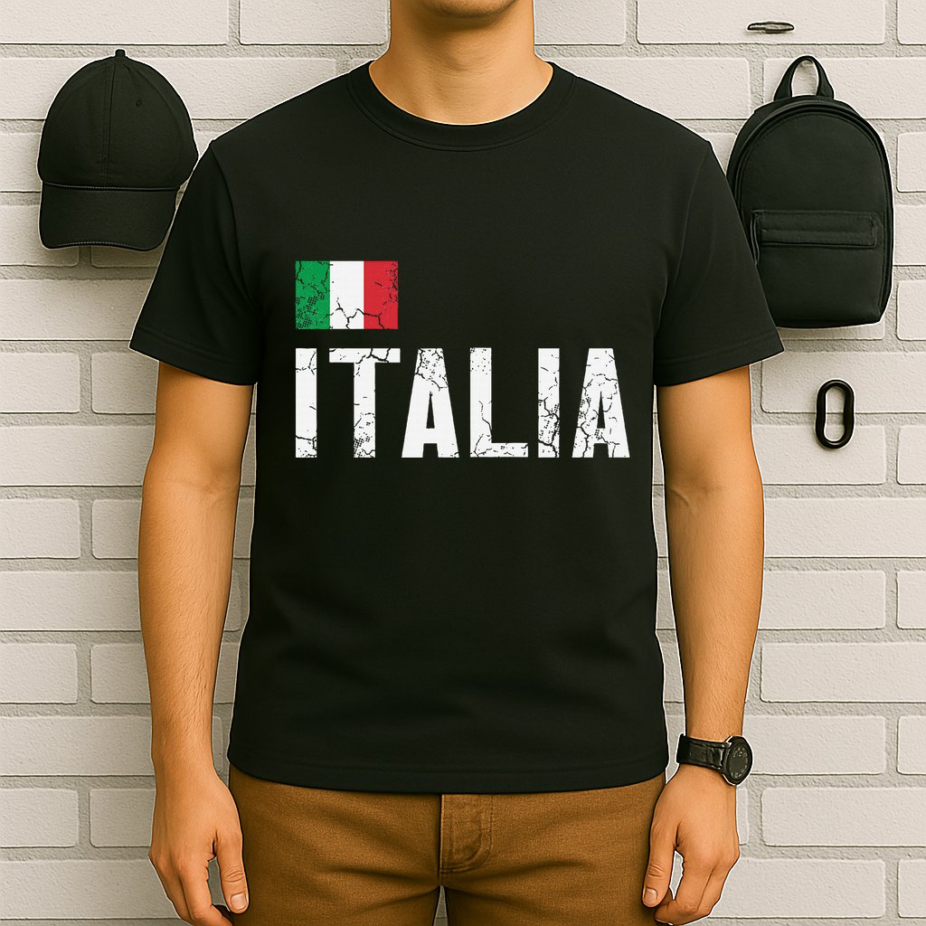 Italia Flag Italian Italy Family Heritage Design T-Shirt