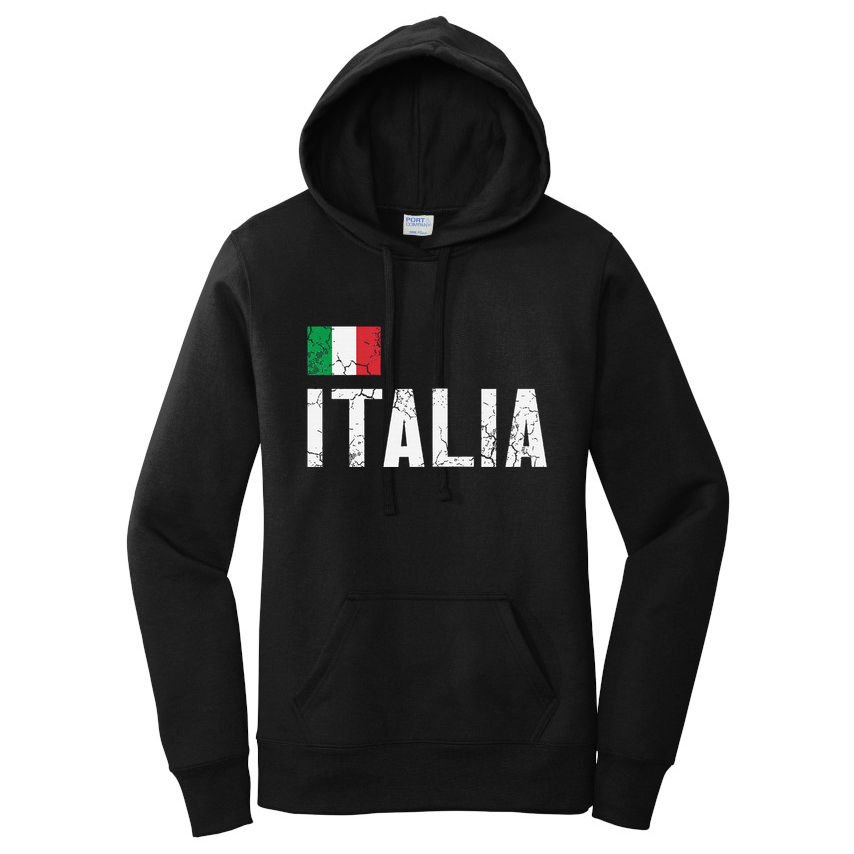 Italia Flag Italian Italy Family Heritage Design Women's Pullover Hoodie