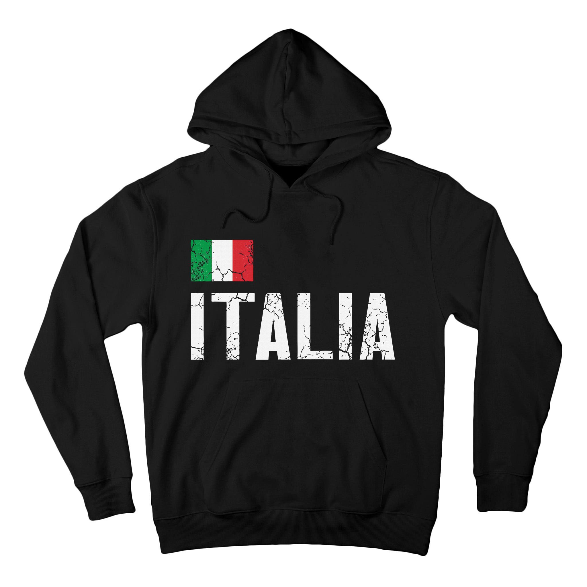 Italia Flag Italian Italy Family Heritage Design Tall Hoodie