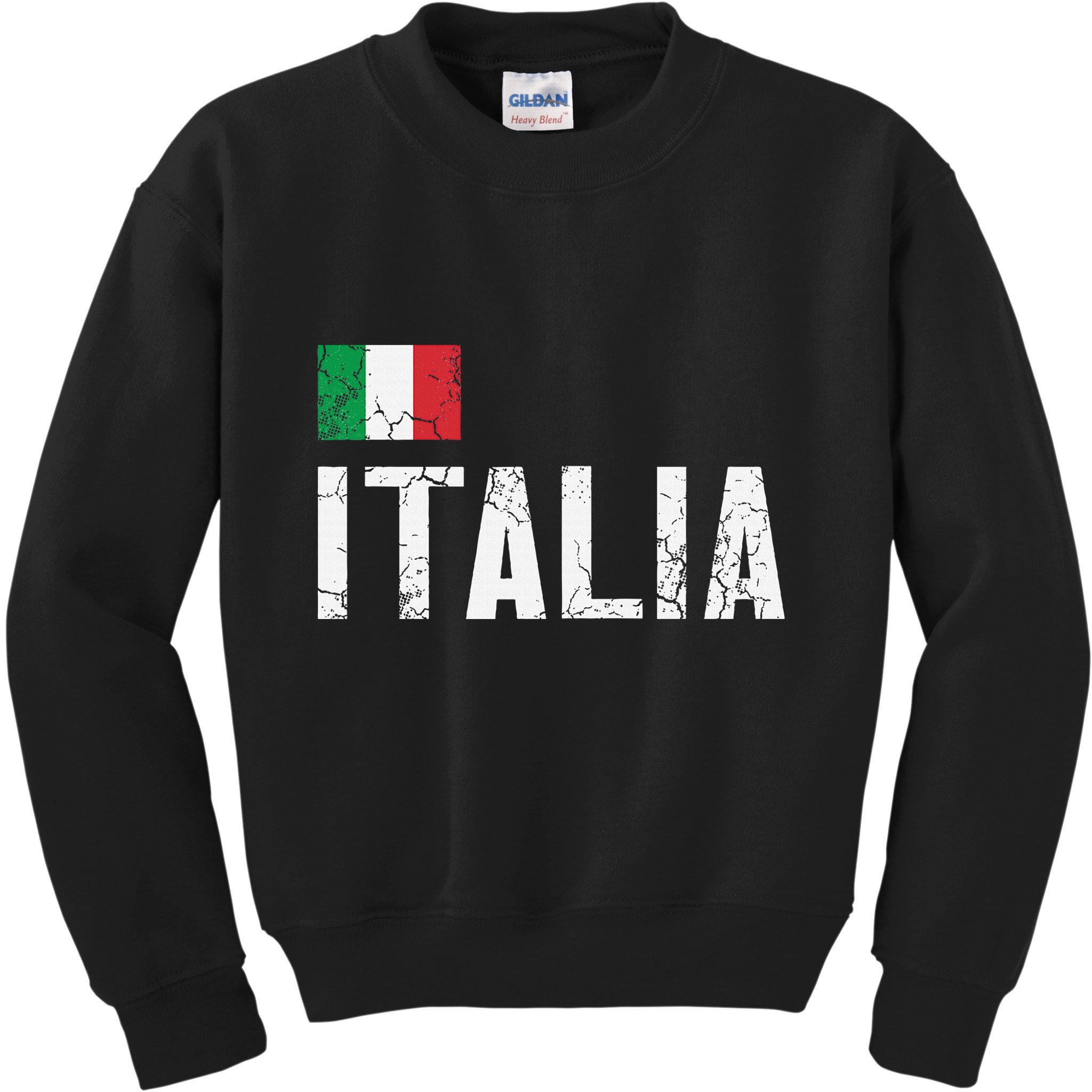 Italia Flag Italian Italy Family Heritage Design Kids Sweatshirt