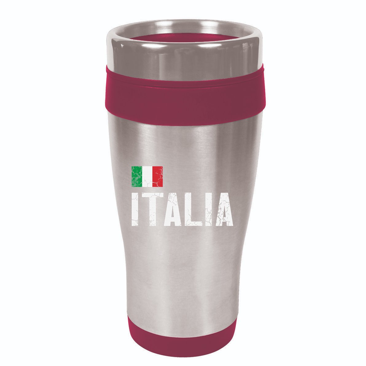 Italia Flag Italian Italy Family Heritage Design 16oz Travel Tumbler