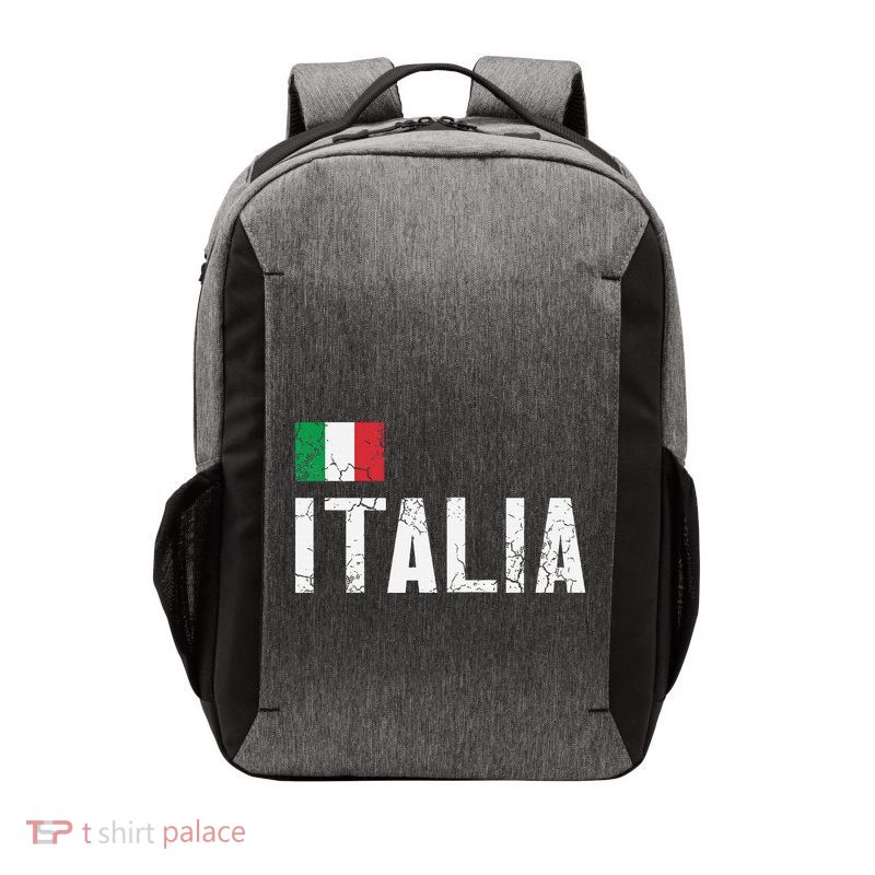 Italia Flag Italian Italy Family Heritage Design Vector Backpack