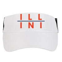 Illinois Fans Adult Drive Performance Visor