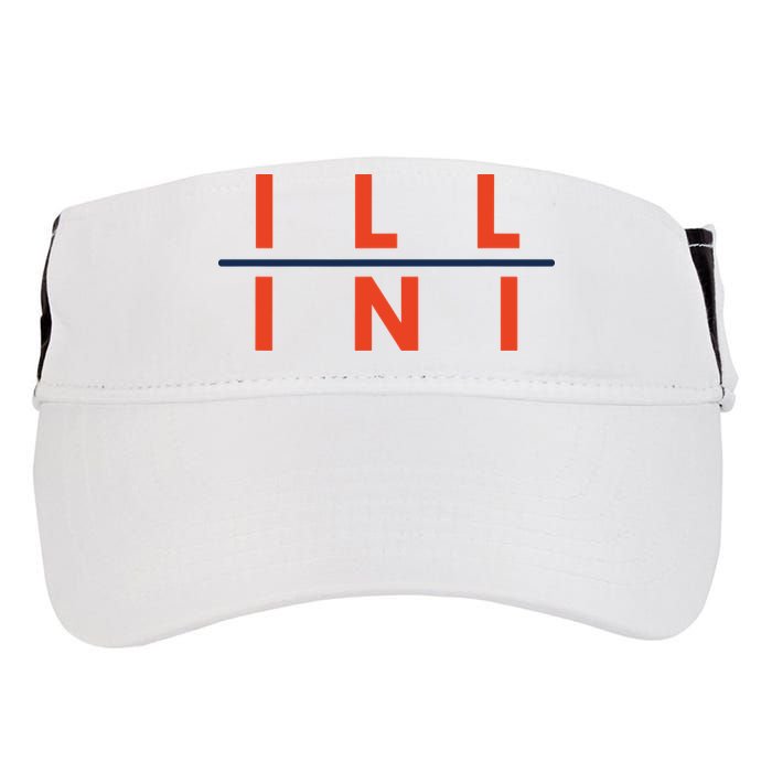 Illinois Fans Adult Drive Performance Visor