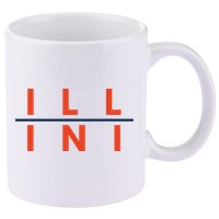 Illinois Fans 11oz C Handle Ceramic Mug