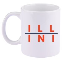 Illinois Fans 11oz C Handle Ceramic Mug