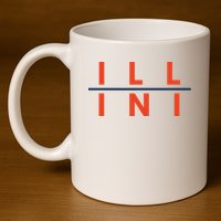 Illinois Fans 11oz C Handle Ceramic Mug