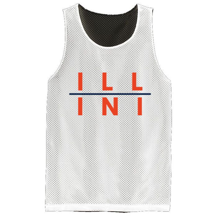 Illinois Fans Mesh Reversible Basketball Jersey Tank