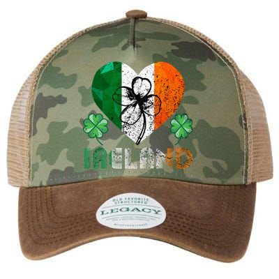 Irish Flag I Love Ireland Tees St Patrick's Gift Legacy Tie Dye Trucker Hat