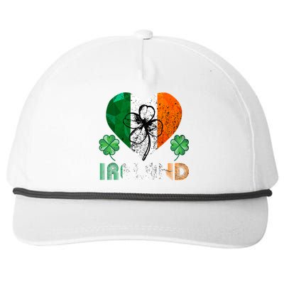 Irish Flag I Love Ireland Tees St Patrick's Gift Snapback Five-Panel Rope Hat