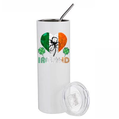 Irish Flag I Love Ireland Tees St Patrick's Gift Stainless Steel Tumbler