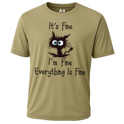 It's Fine I'm Fine Everything Is Fine Funny Cat Performance Shirt