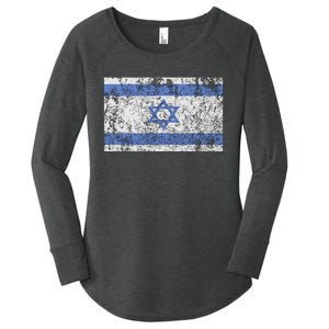 Israeli Flag Israel Jewish Star Of David Jerusalem Women's Perfect Tri Tunic Long Sleeve Shirt