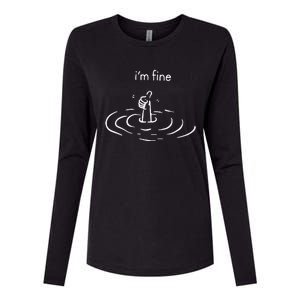 Im Fine Womens Cotton Relaxed Long Sleeve T-Shirt