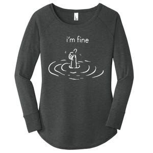 Im Fine Women's Perfect Tri Tunic Long Sleeve Shirt