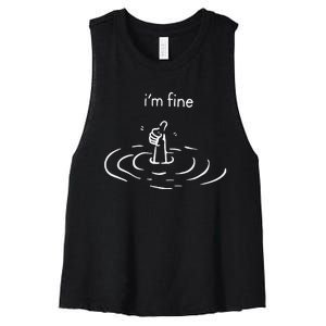 Im Fine Women's Racerback Cropped Tank