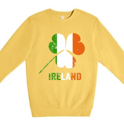 Irish Flag I Love Ireland Tees St Patrick's Great Gift Premium Crewneck Sweatshirt