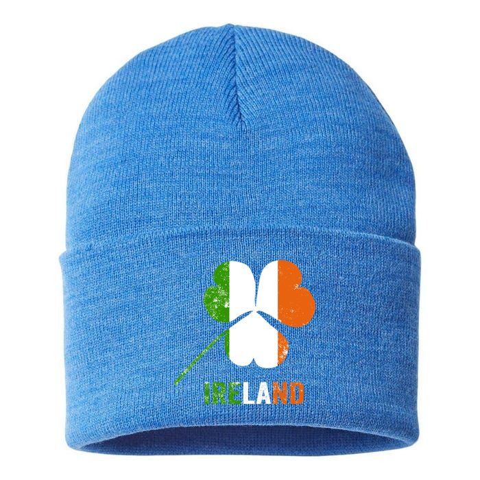 Irish Flag I Love Ireland Tees St Patrick's Great Gift Sustainable Knit Beanie