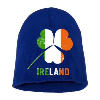 Irish Flag I Love Ireland Tees St Patrick's Great Gift Short Acrylic Beanie