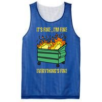 ItS Fine IM Fine Everything Is Fine Lil Dumpster Fire Mesh Reversible Basketball Jersey Tank