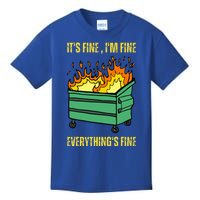 ItS Fine IM Fine Everything Is Fine Lil Dumpster Fire Kids T-Shirt