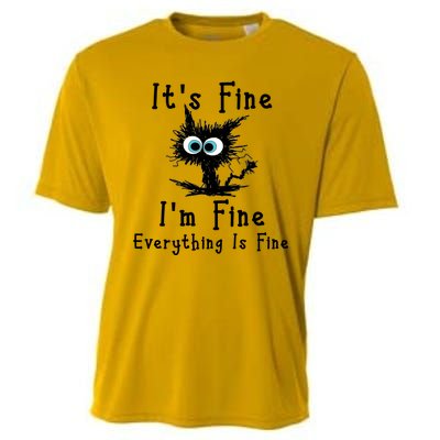 It's Fine I'm Fine Everything Is Fine Cooling Performance Crew T-Shirt