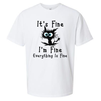 It's Fine I'm Fine Everything Is Fine Sueded Cloud Jersey T-Shirt