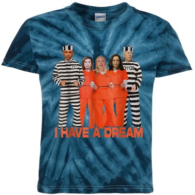 Its Funny I Have A Dream American Dream Kids Tie-Dye T-Shirt