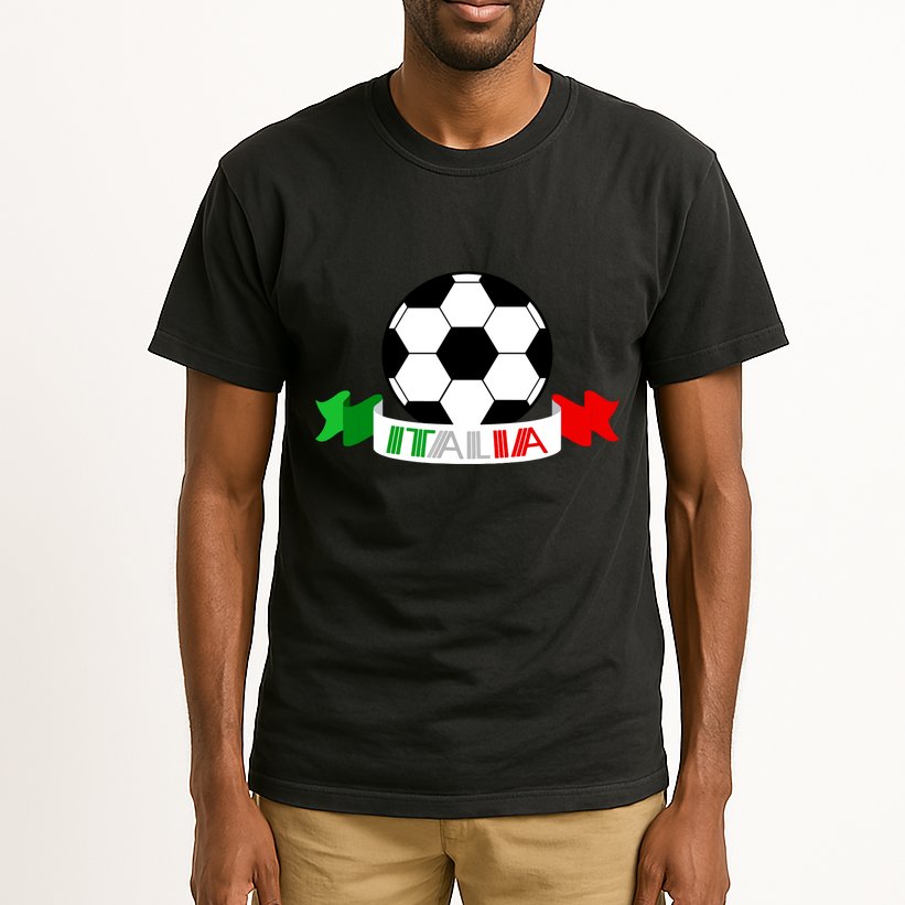 Italy Football Italian Flag Soccer Ball Italia Gift Tall T-Shirt