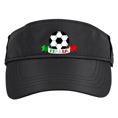 Italy Football Italian Flag Soccer Ball Italia Gift Adult Drive Performance Visor