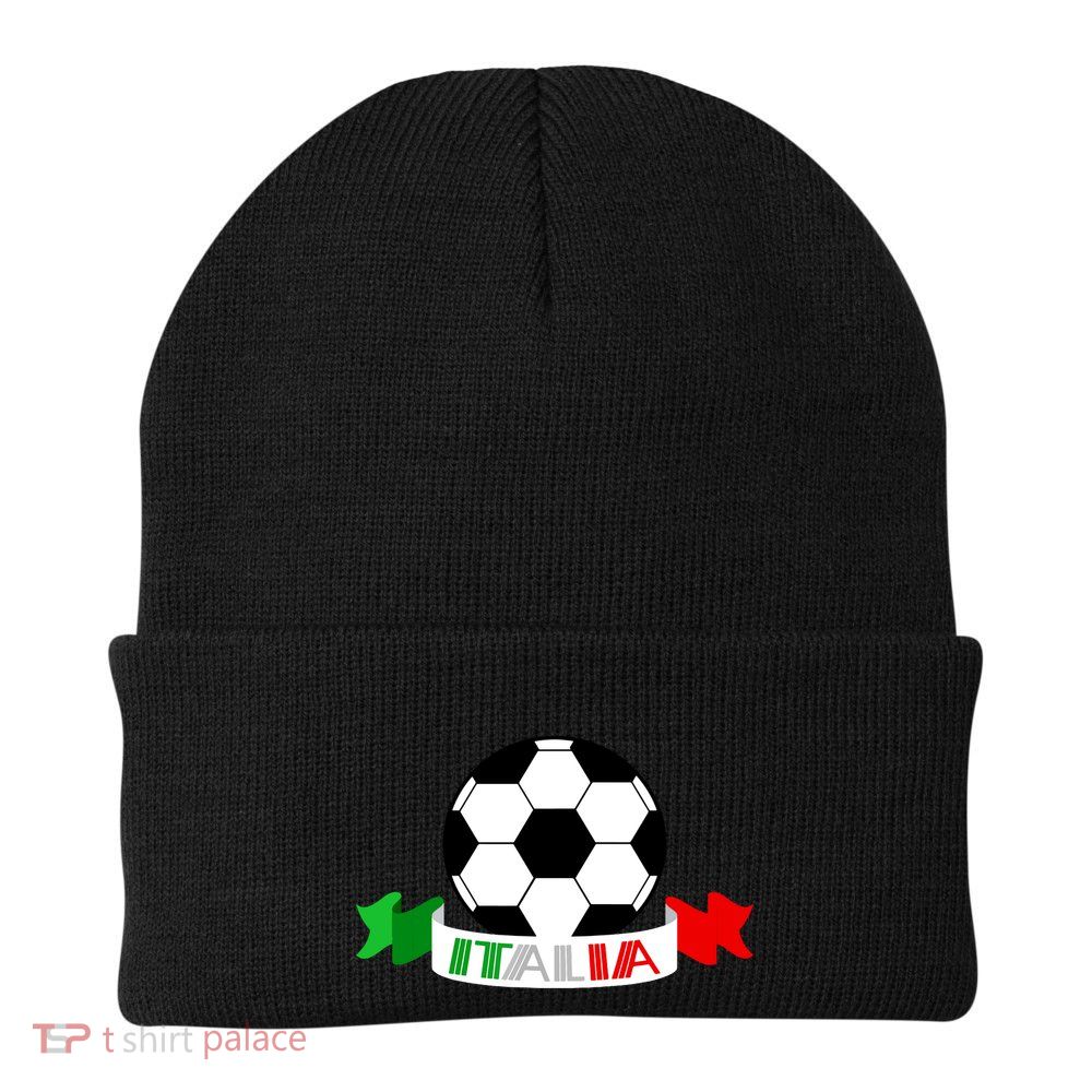 Italy Football Italian Flag Soccer Ball Italia Gift Beanie