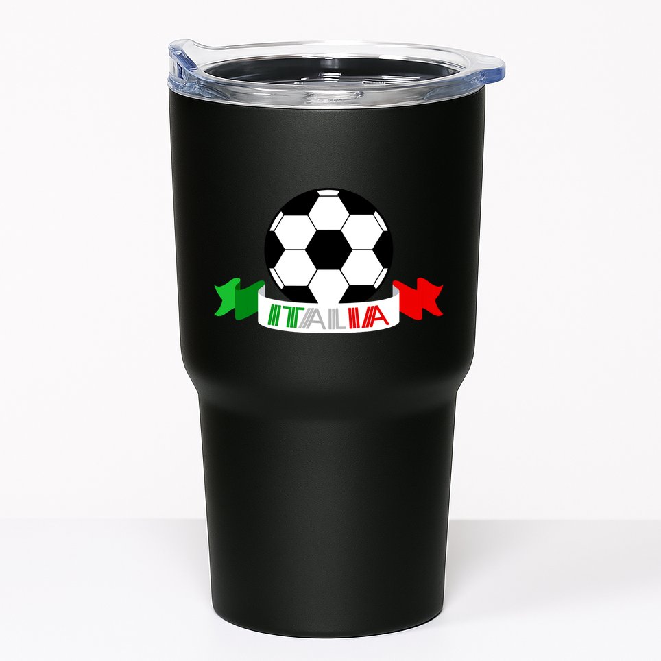 Italy Football Italian Flag Soccer Ball Italia Gift Tumbler