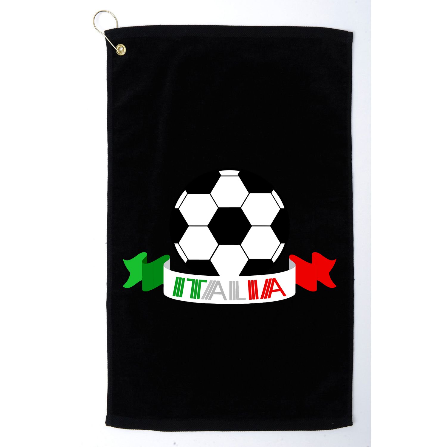 Italy Football Italian Flag Soccer Ball Italia Gift Golf Towel