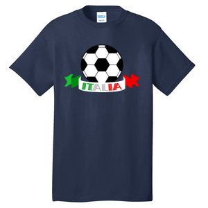 Italy Football Italian Flag Soccer Ball Italia Gift Tall T-Shirt