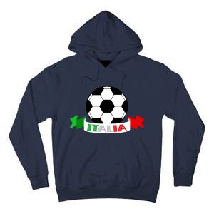 Italy Football Italian Flag Soccer Ball Italia Gift Tall Hoodie