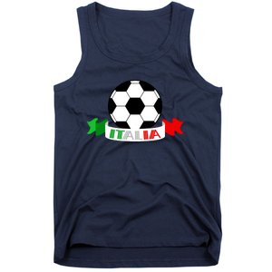 Italy Football Italian Flag Soccer Ball Italia Gift Tank Top