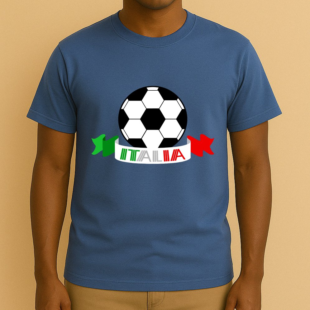 Italy Football Italian Flag Soccer Ball Italia Gift T-Shirt