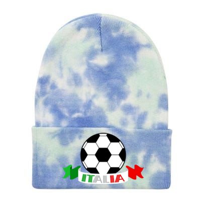 Italy Football Italian Flag Soccer Ball Italia Gift Tie Dye 12in Knit Beanie