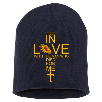 I Fell In Love With The Man Who Died For Me Short Acrylic Beanie