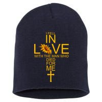 I Fell In Love With The Man Who Died For Me Short Acrylic Beanie