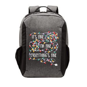 It's Fine I'm Fine Everything Is Fine Christmas Lights Vector Backpack