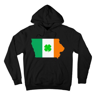 Irish Flag Iowa State Map St Patrick's Day Hoodie